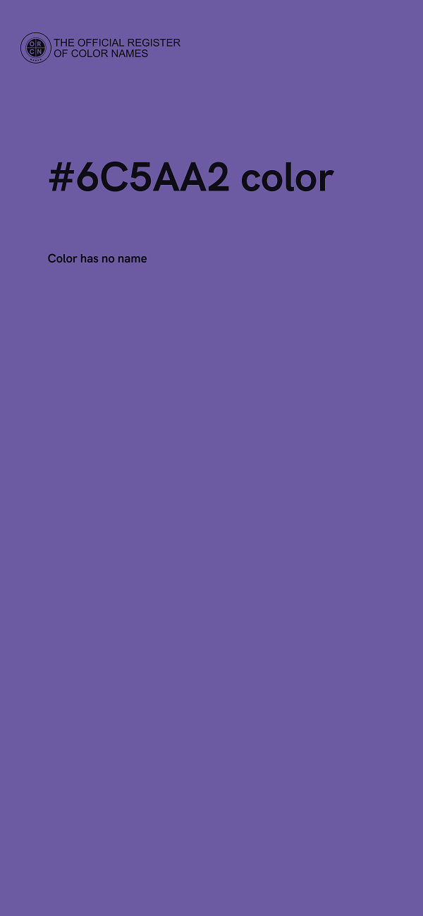 #6C5AA2 color image