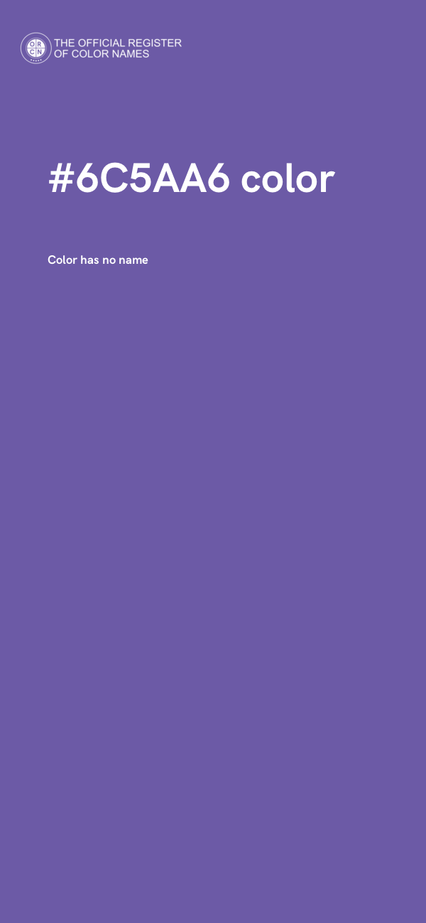 #6C5AA6 color image