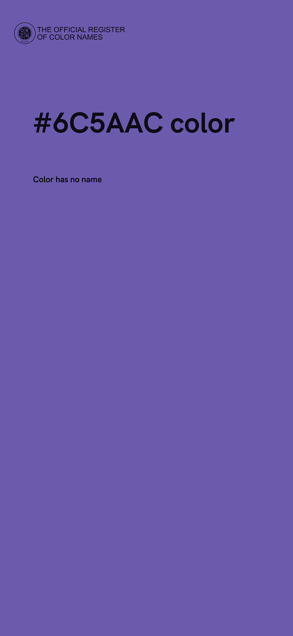 #6C5AAC color image