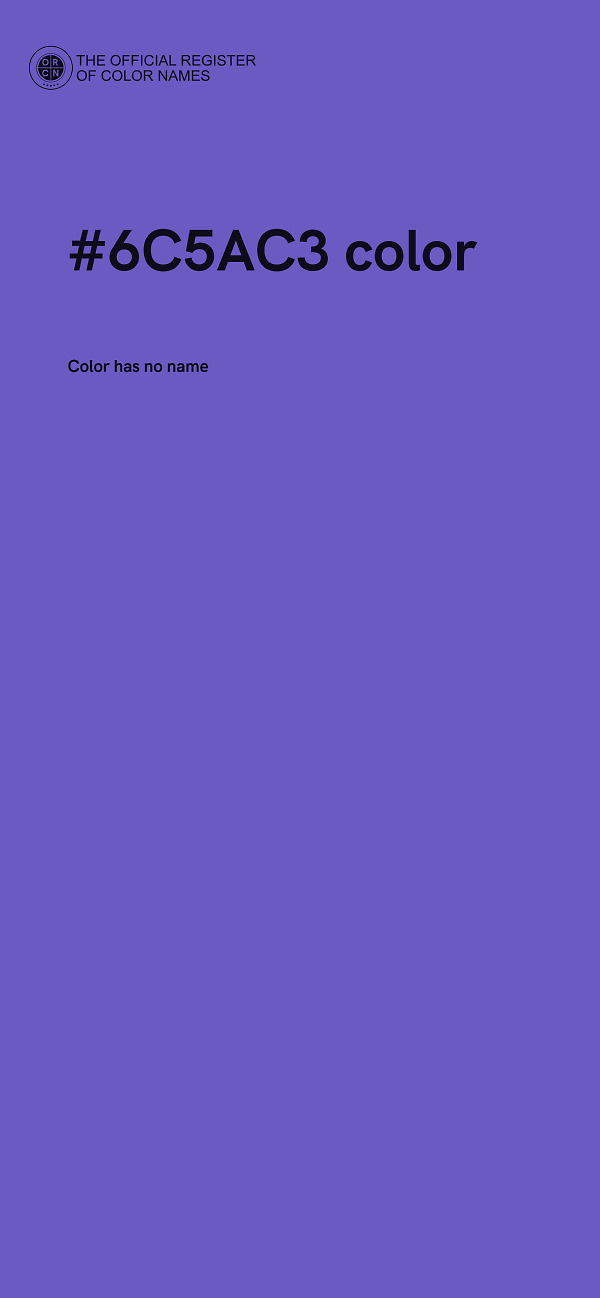 #6C5AC3 color image