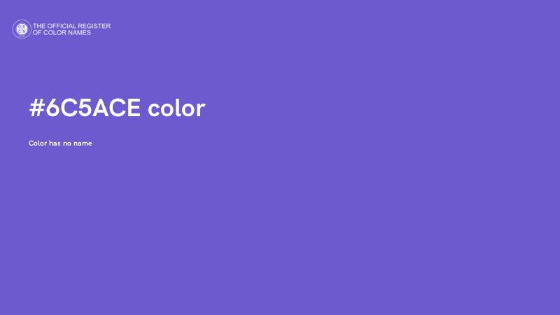 #6C5ACE color image