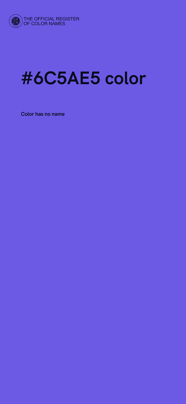 #6C5AE5 color image