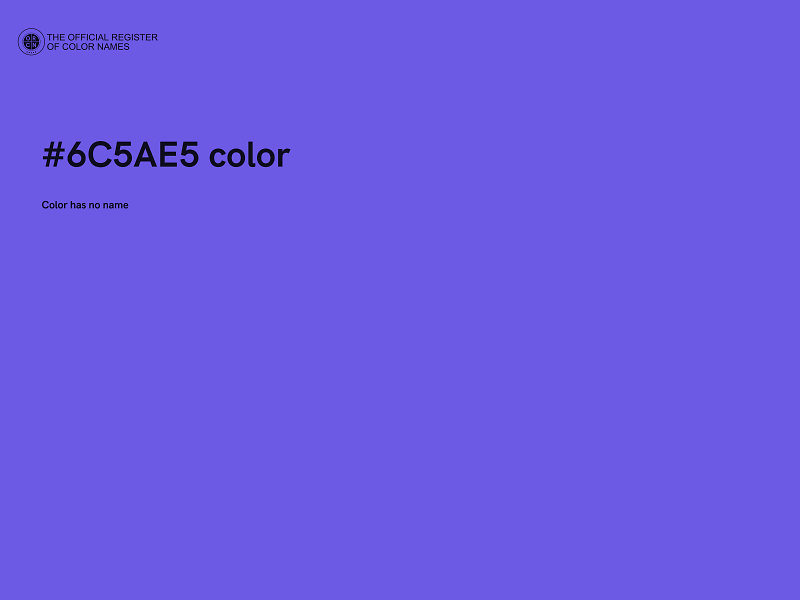 #6C5AE5 color image