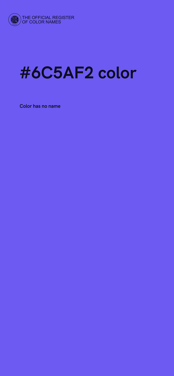 #6C5AF2 color image