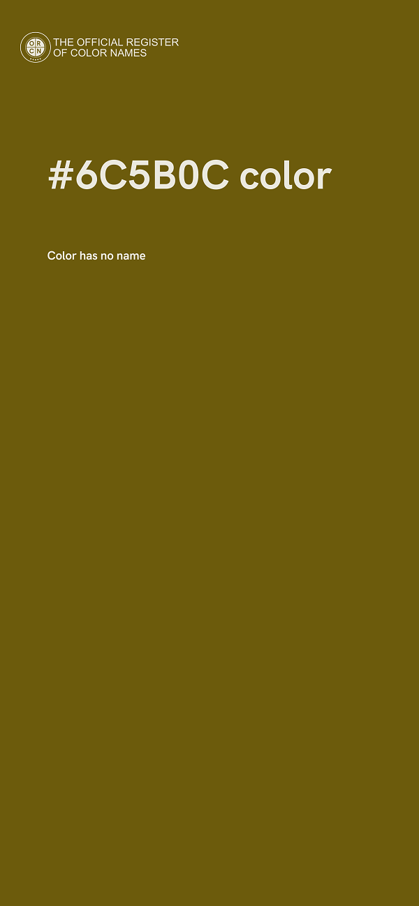 #6C5B0C color image