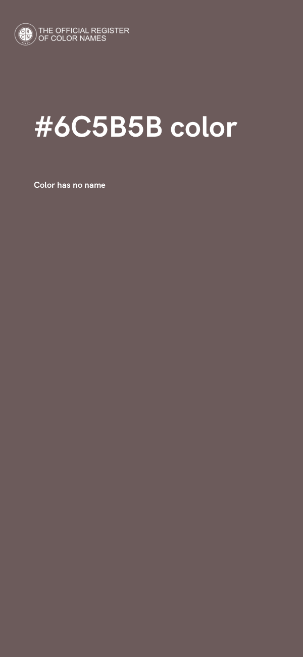 #6C5B5B color image
