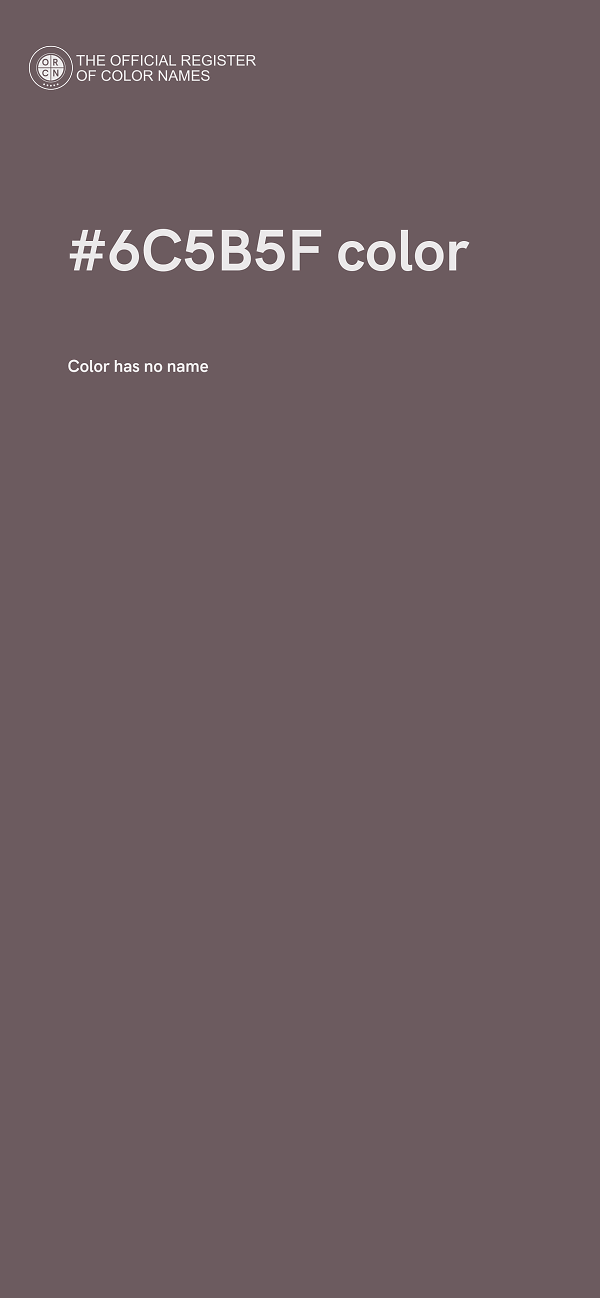 #6C5B5F color image