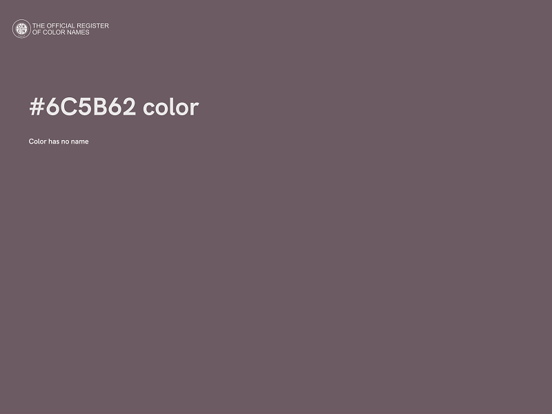 #6C5B62 color image