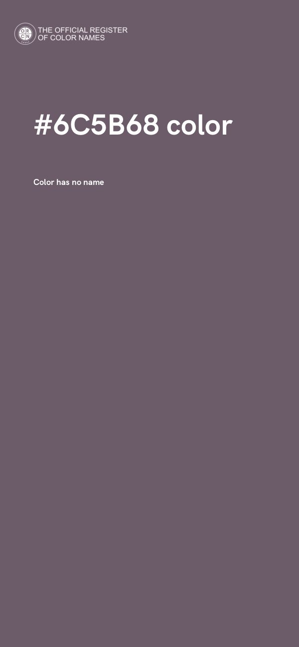#6C5B68 color image