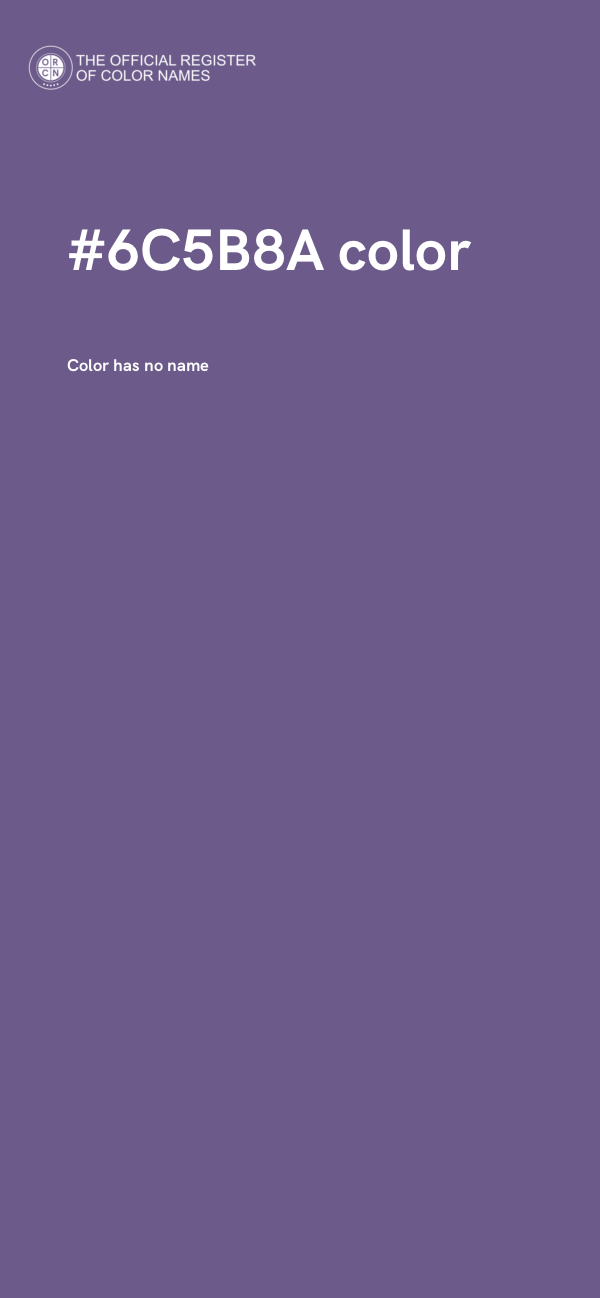 #6C5B8A color image