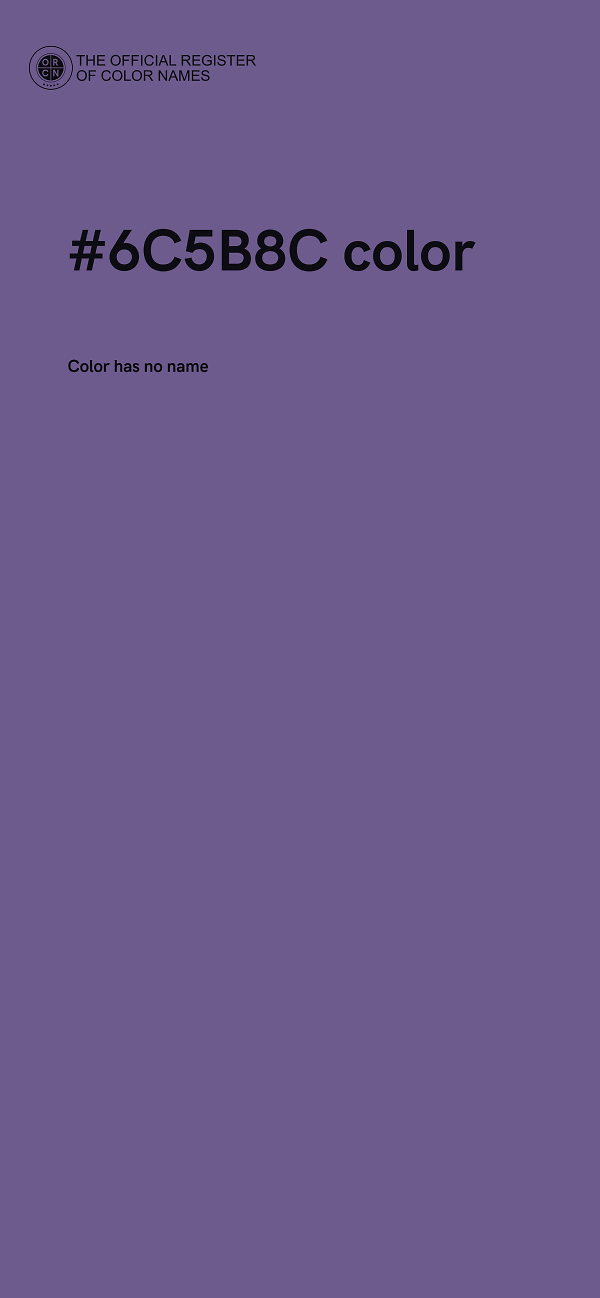 #6C5B8C color image