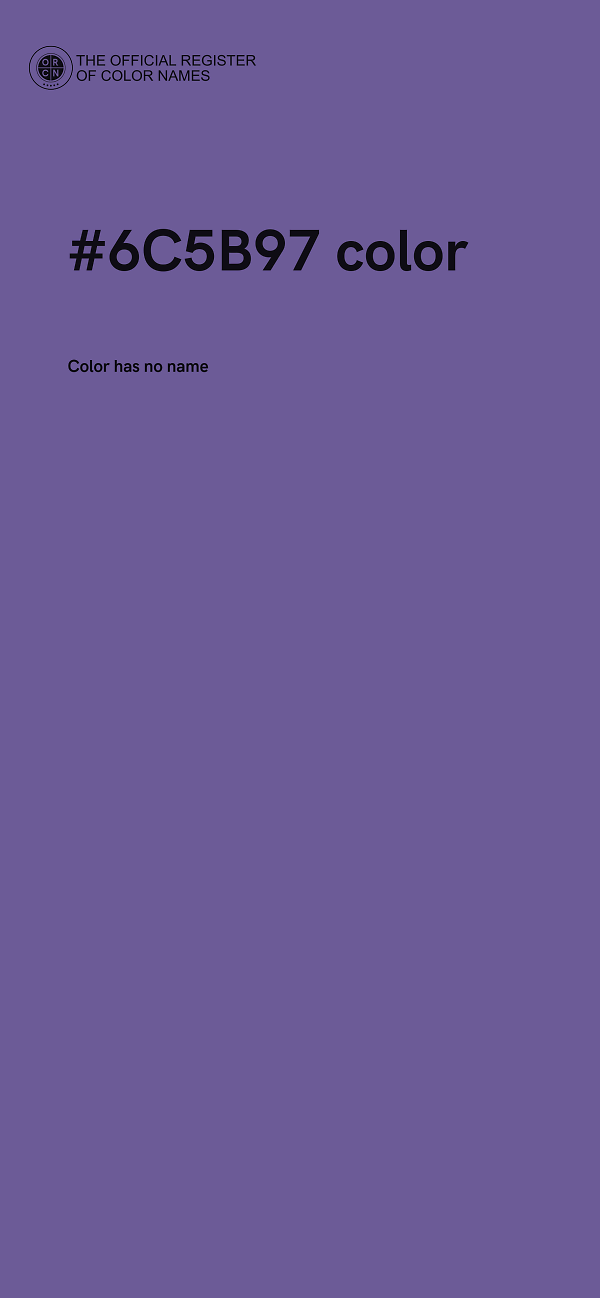 #6C5B97 color image