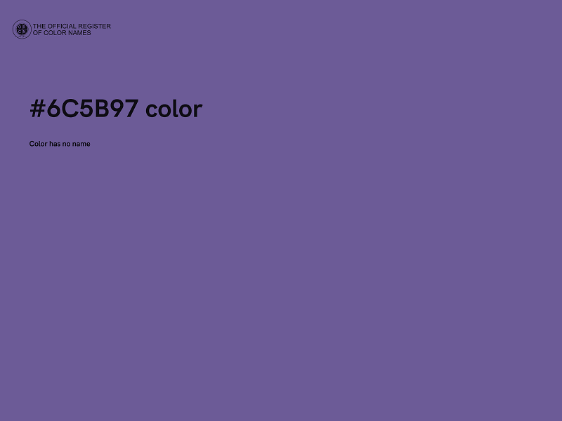 #6C5B97 color image