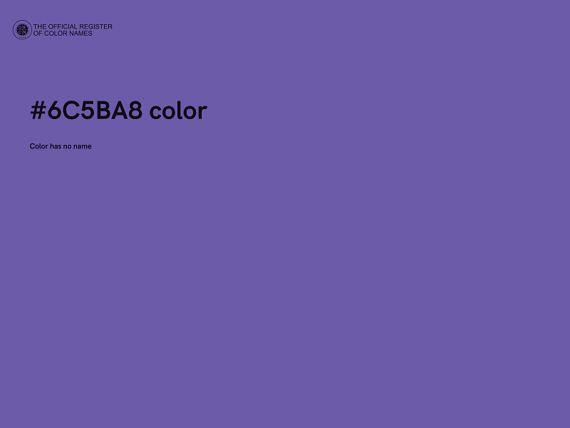 #6C5BA8 color image