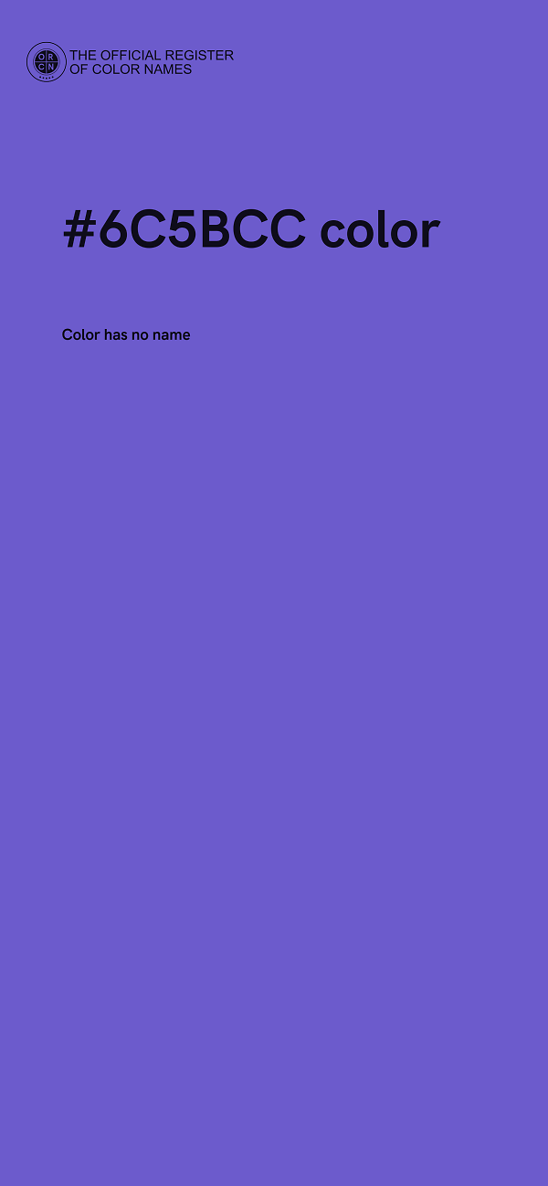 #6C5BCC color image