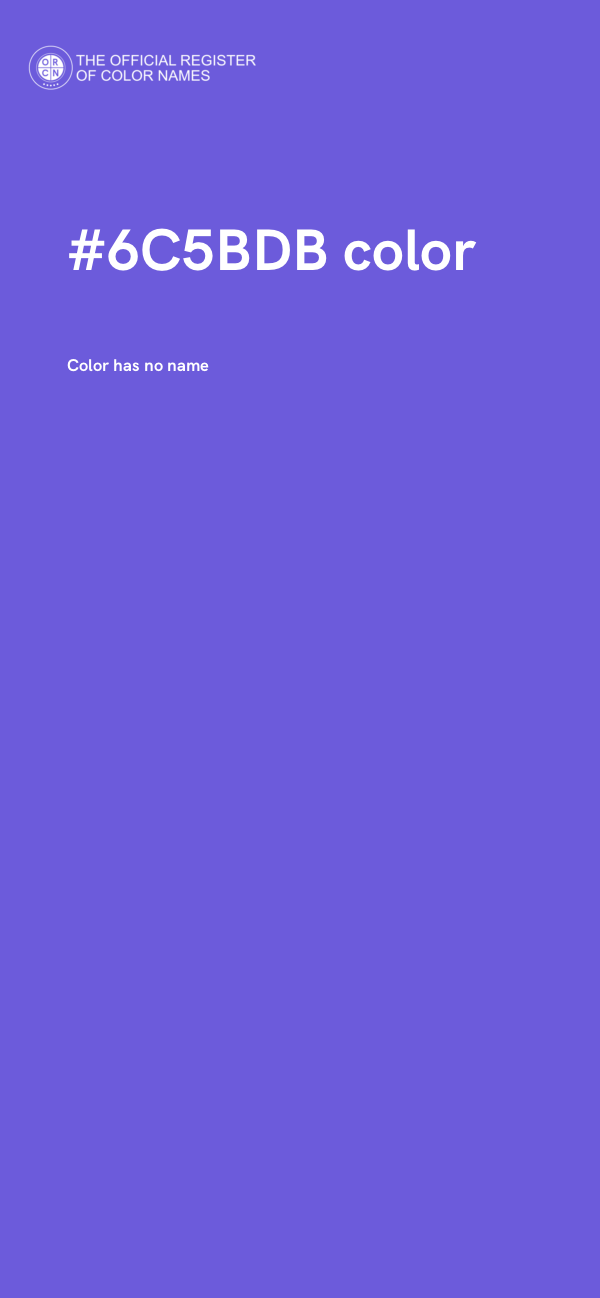 #6C5BDB color image