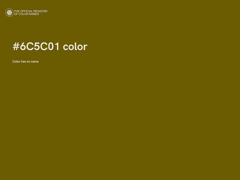 #6C5C01 color image