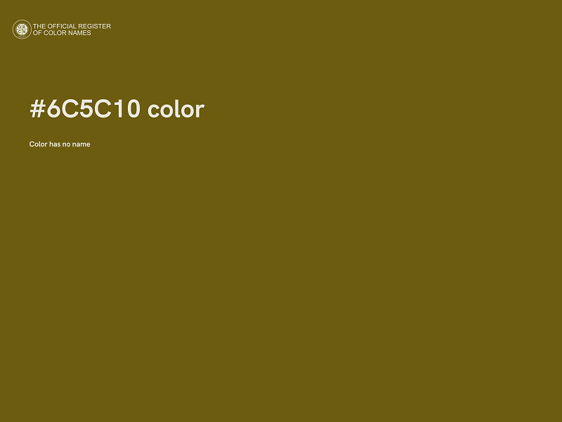 #6C5C10 color image