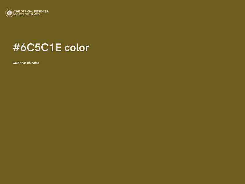 #6C5C1E color image