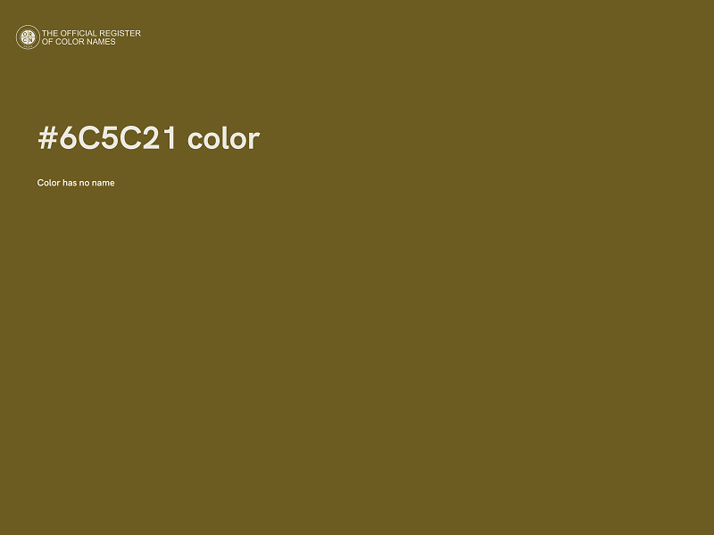 #6C5C21 color image