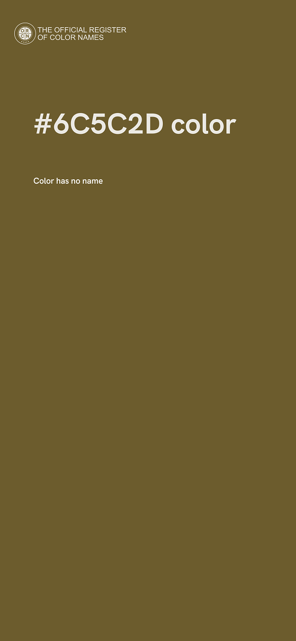 #6C5C2D color image