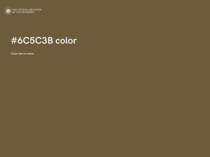 #6C5C3B color image