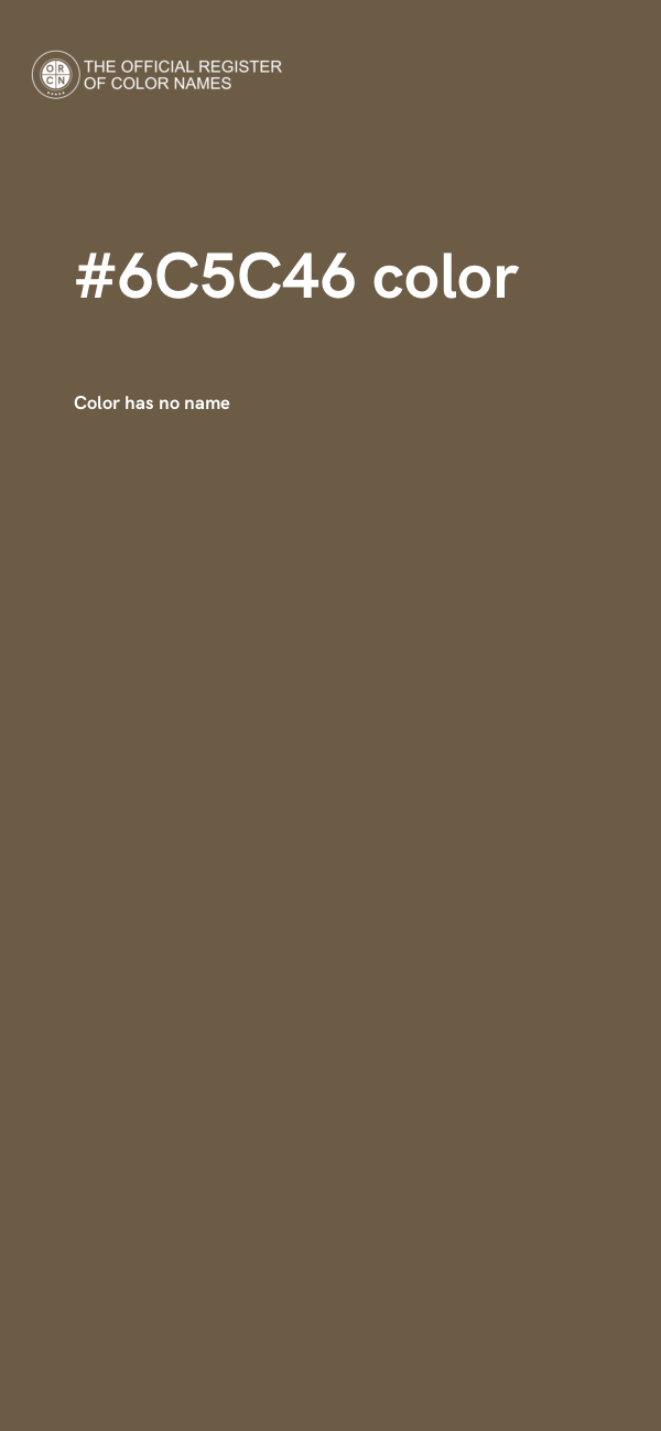 #6C5C46 color image