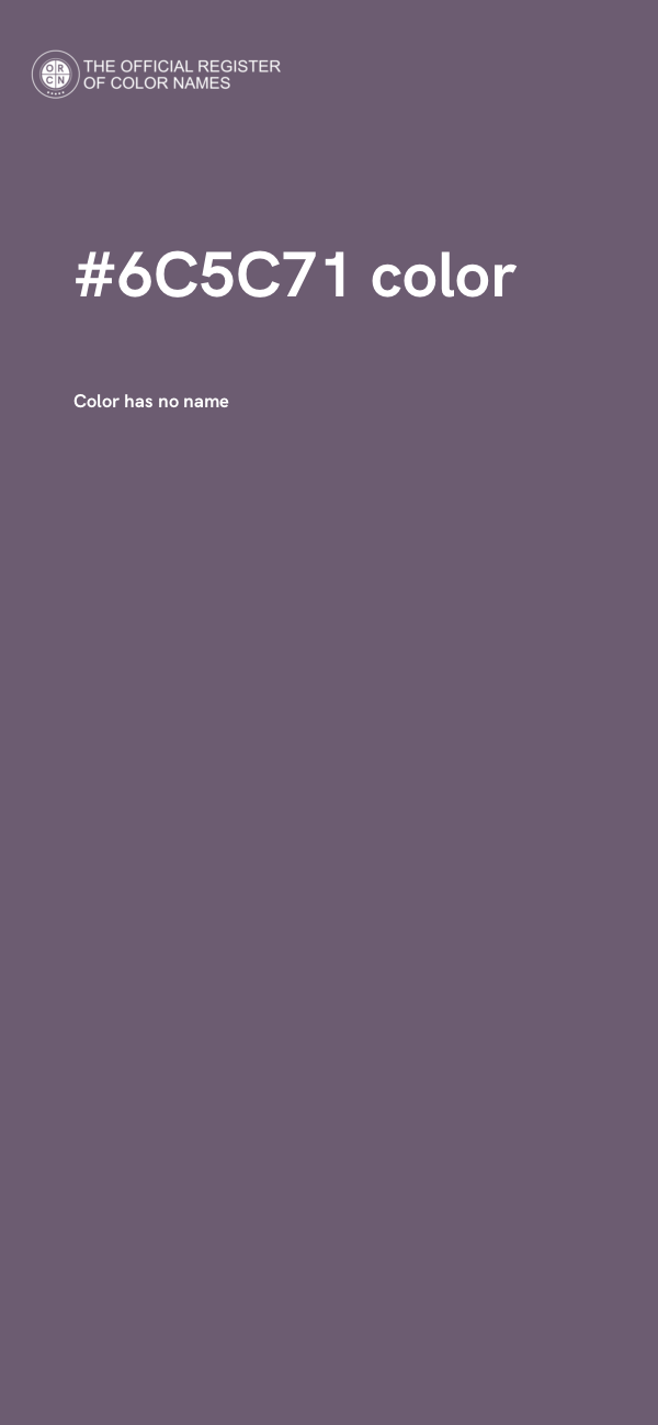 #6C5C71 color image