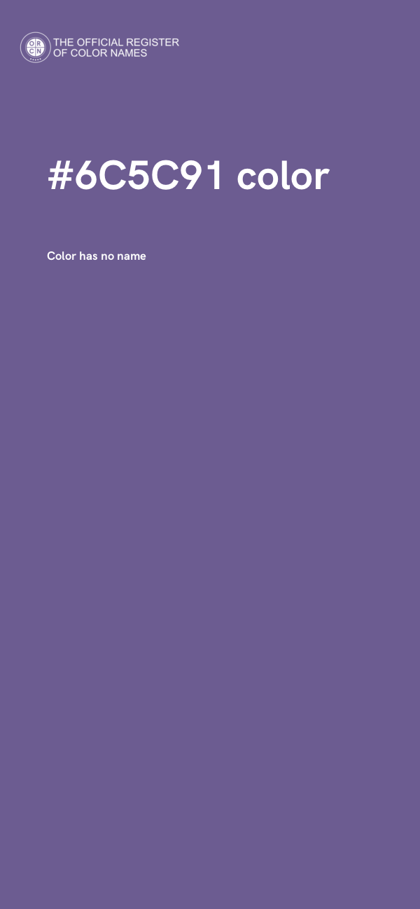 #6C5C91 color image