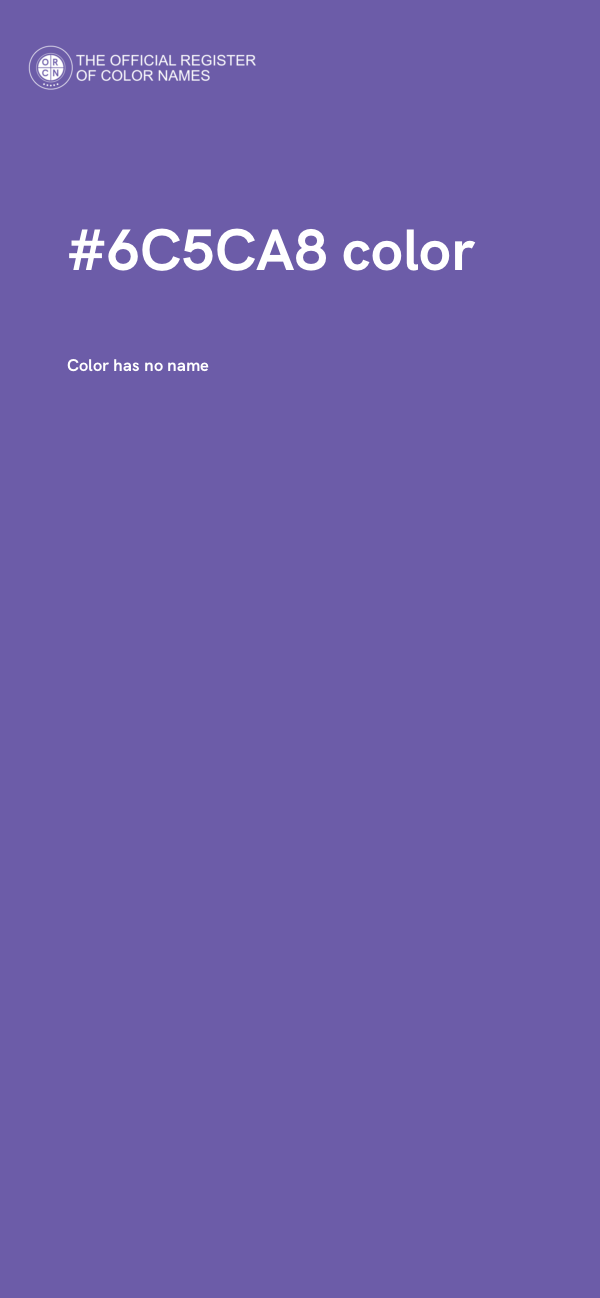 #6C5CA8 color image