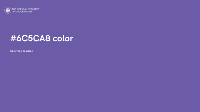 #6C5CA8 color image