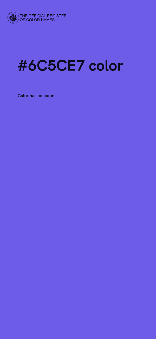 #6C5CE7 color image