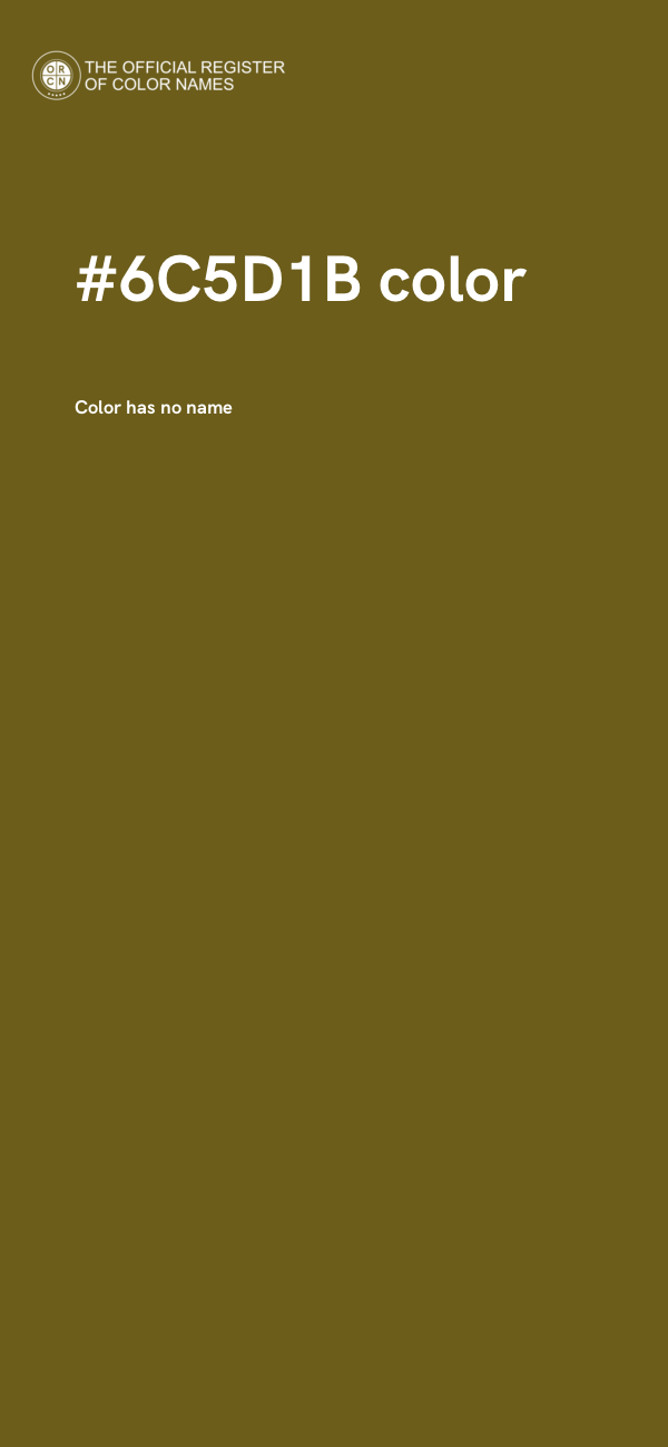 #6C5D1B color image