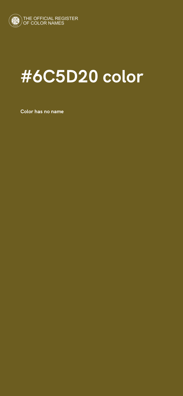 #6C5D20 color image