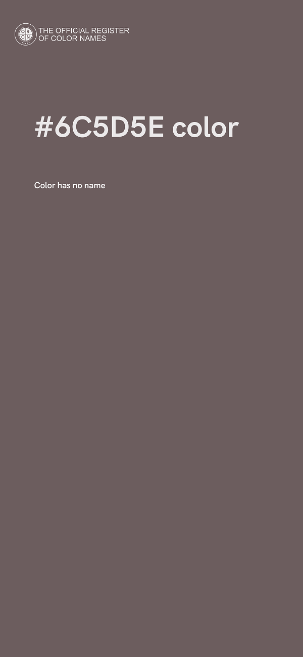 #6C5D5E color image