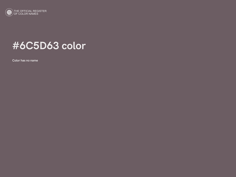 #6C5D63 color image