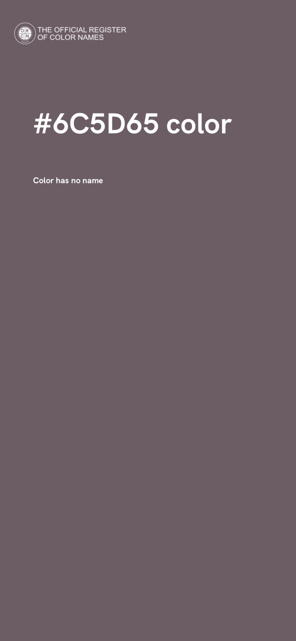 #6C5D65 color image