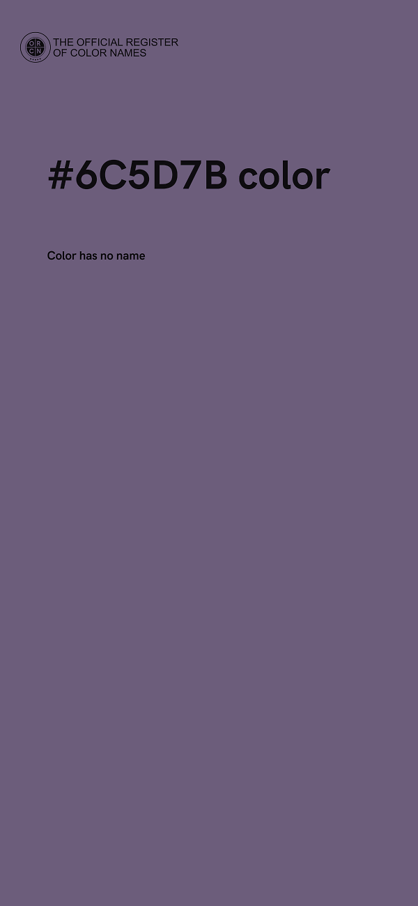 #6C5D7B color image