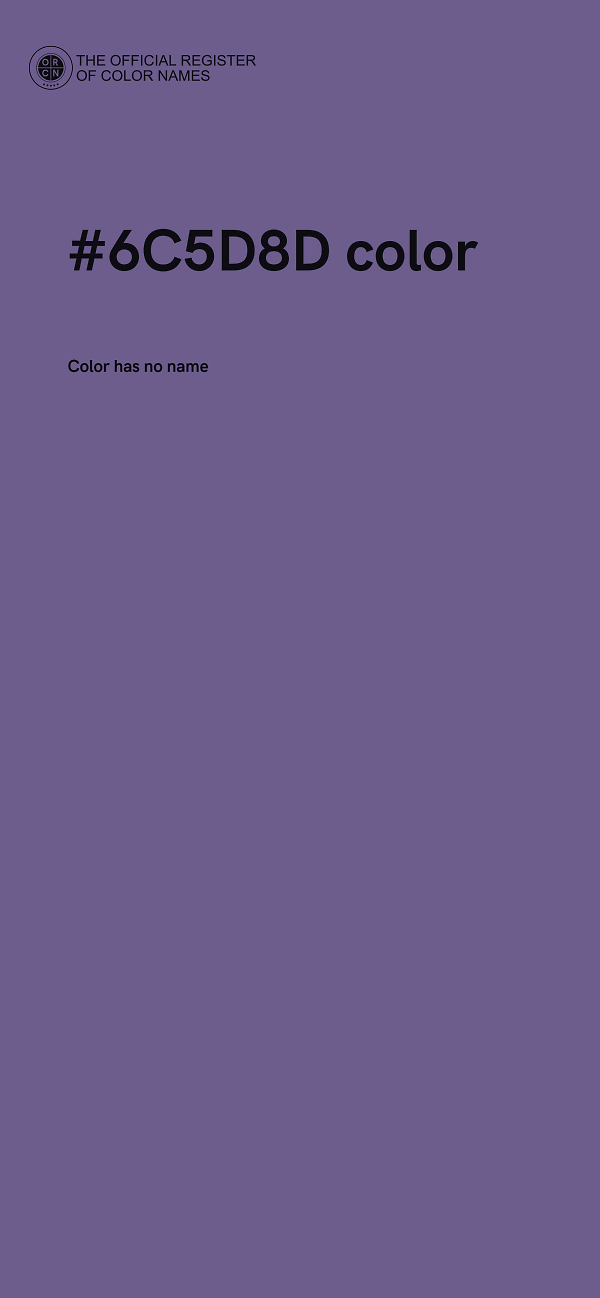 #6C5D8D color image