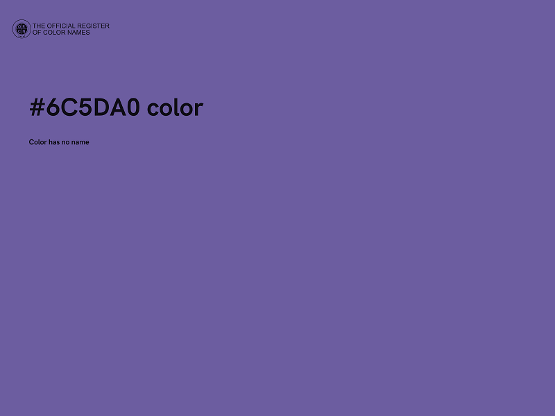 #6C5DA0 color image