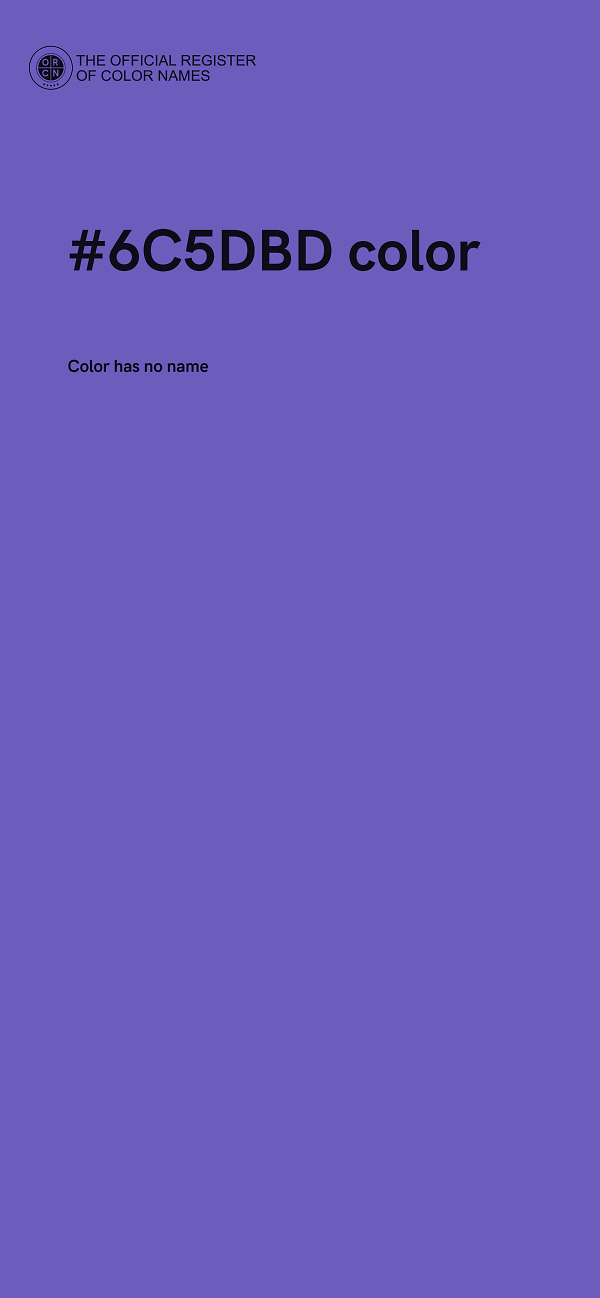 #6C5DBD color image