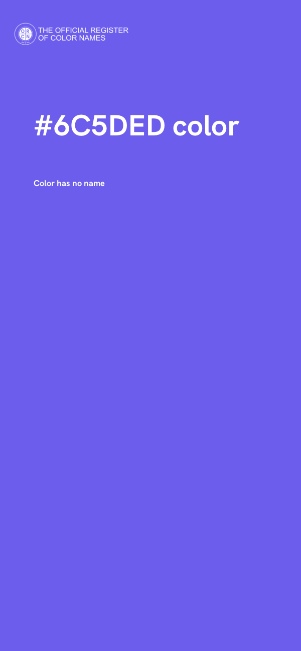 #6C5DED color image
