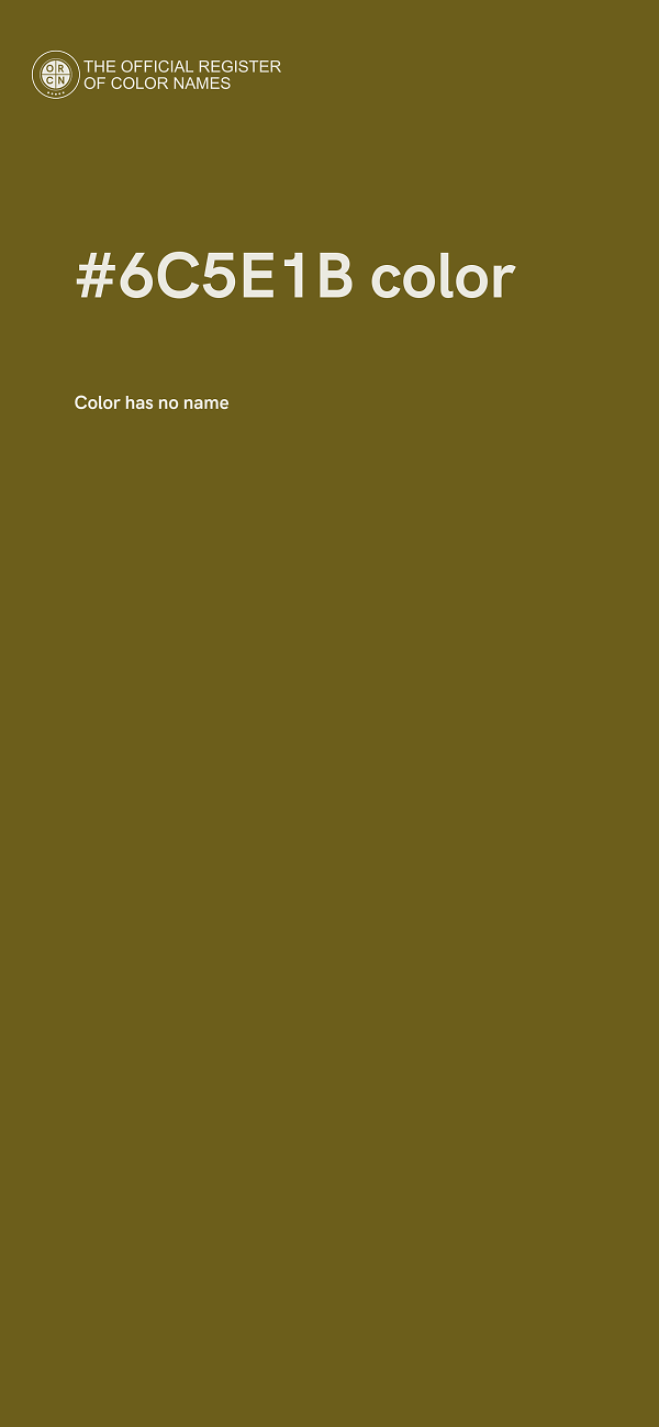 #6C5E1B color image