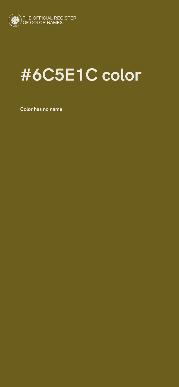 #6C5E1C color image