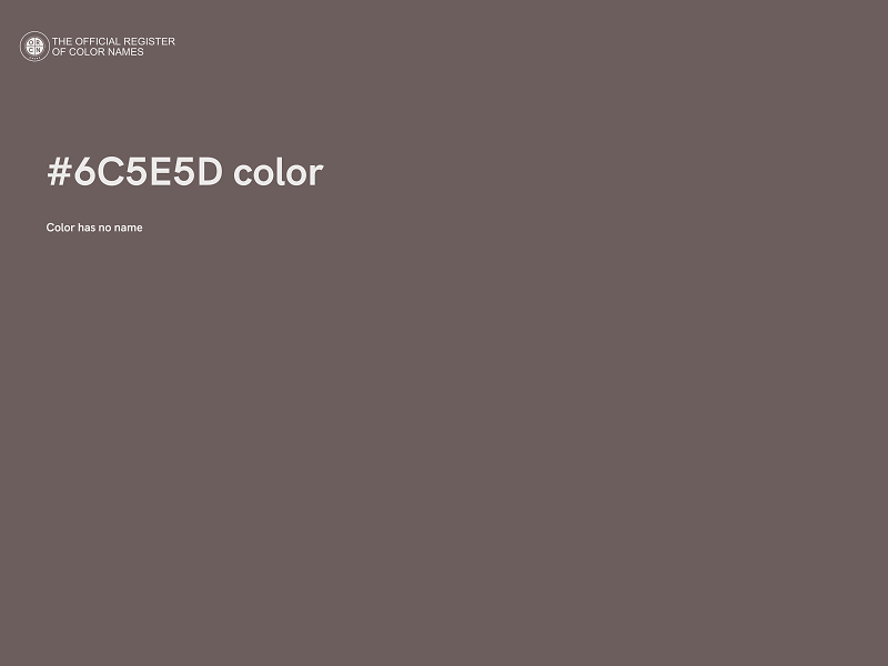 #6C5E5D color image