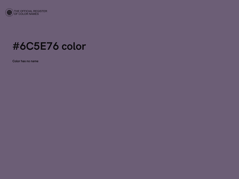 #6C5E76 color image