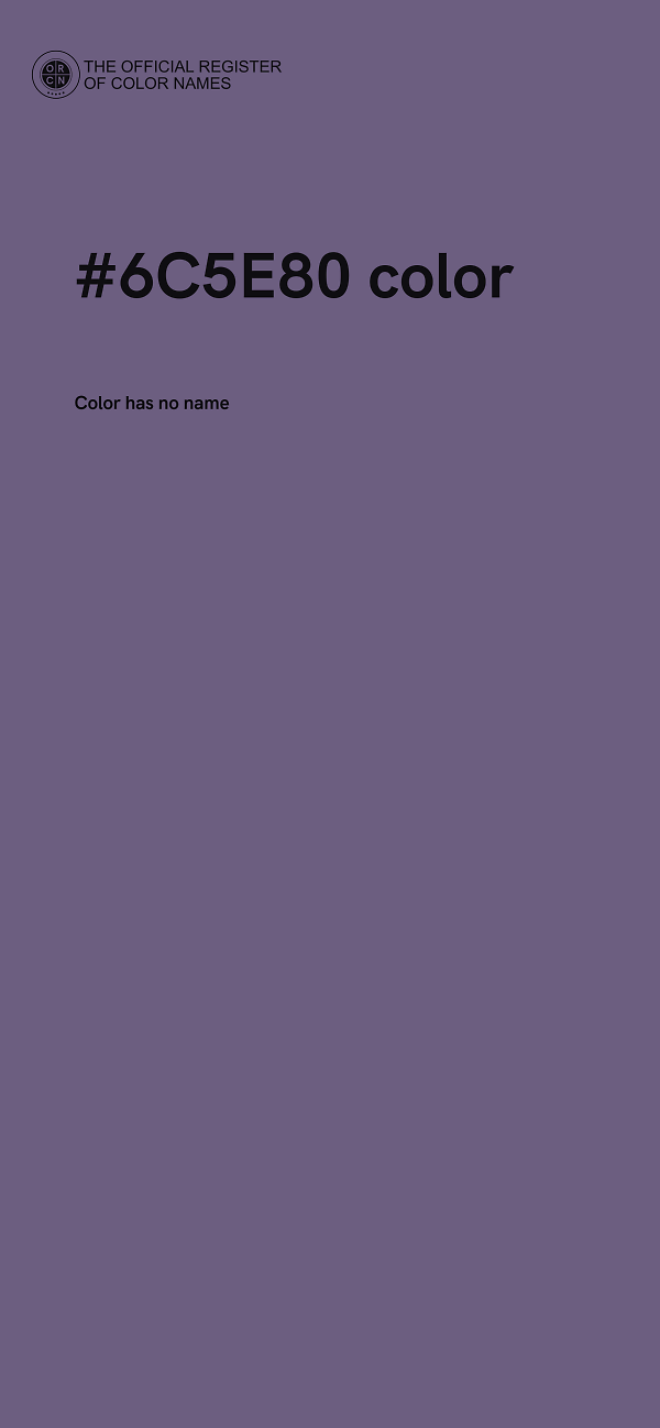 #6C5E80 color image