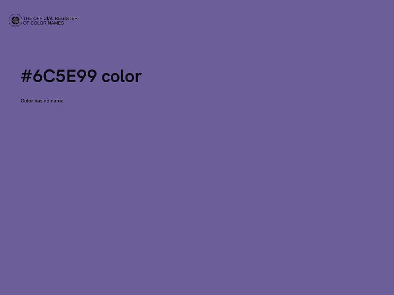 #6C5E99 color image