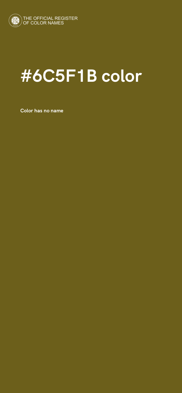 #6C5F1B color image