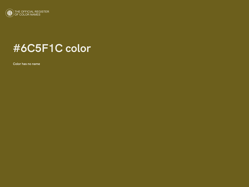 #6C5F1C color image